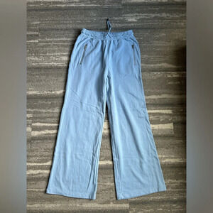 NWT chaser light blue wide leg joggers/ lounge pants drawstring size M